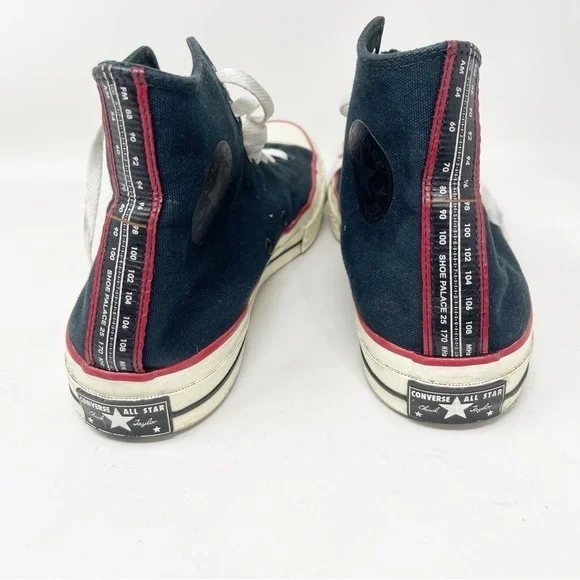 CONVERSE X SHOE PALACE Black BOOM BOX Chuck Taylor High Top BASCOM 1993 Sz 11 - Picture 5 of 12